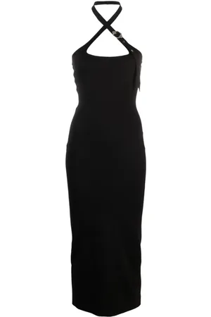 The Attico Midikleid mit Zierschnalle