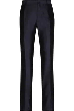 Dolce & Gabbana Hose aus Seide mit Bügelfalten