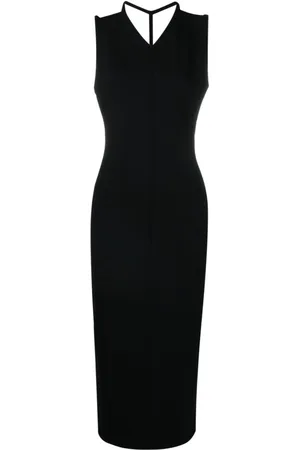 Khaite Maxikleid mit V-Ausschnitt