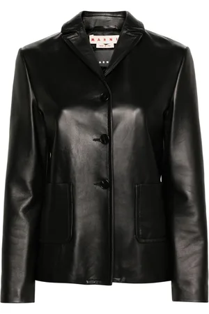 Marni Einreihiger Lammlederblazer