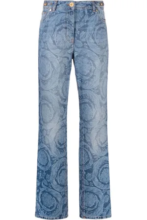VERSACE Gerade Hose mit Barocco-Print