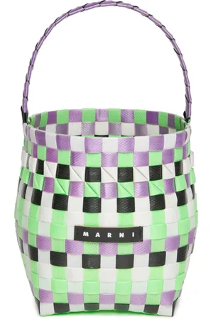 Marni Gewebte Beuteltasche mit Logo-Applikation