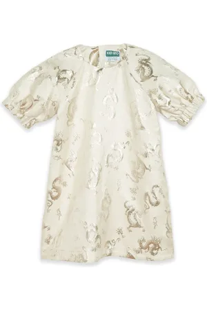 Kenzo Jacquard-Kleid mit Drachenmuster