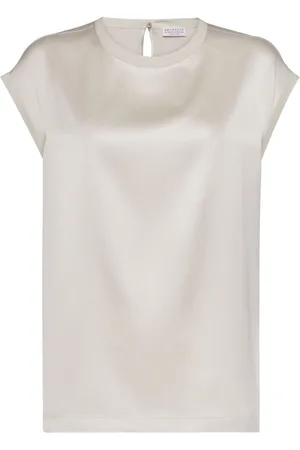 Brunello Cucinelli Bluse mit Satin-Finish