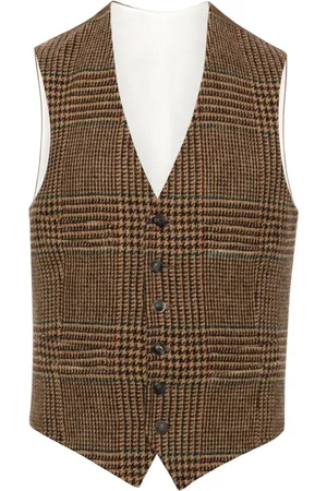 Ralph Lauren Karierte Tweed-Weste