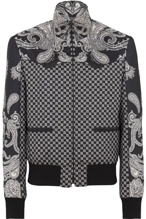 Balmain Bomberjacke mit grafischem Print