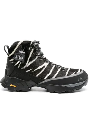 ROA X Aries Andreas Stiefel mit Zebra-Print