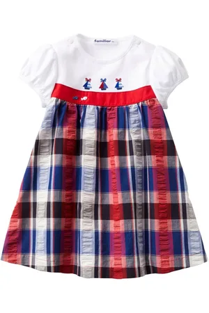Familiar Ausgestelltes Kleid mit Stickerei