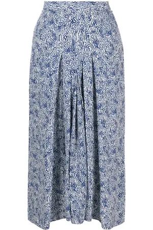 Marant Etoile Eolia Midirock mit abstraktem Print