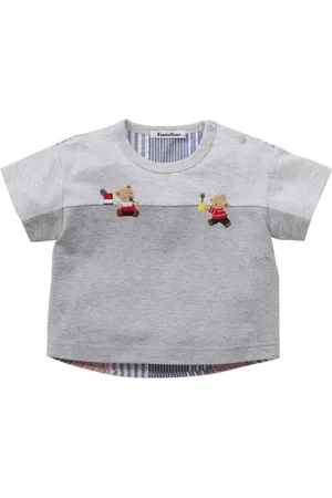 Familiar T-Shirt mit Bärenstickerei