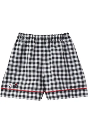 Familiar Bestickte Hose mit Vichy-Muster