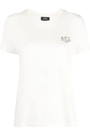 A.P.C. T-Shirt mit Logo-Stickerei