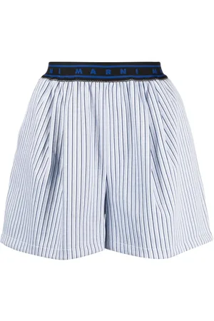 Marni Gestreifte Shorts mit Logo-Bund