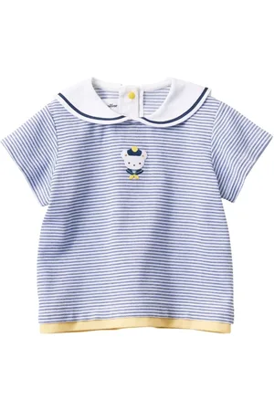 Familiar Gestreiftes Poloshirt mit Bärenmotiv