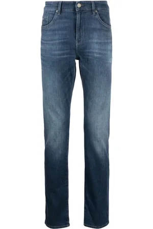 HUGO BOSS Halbhohe Straight-Leg-Jeans