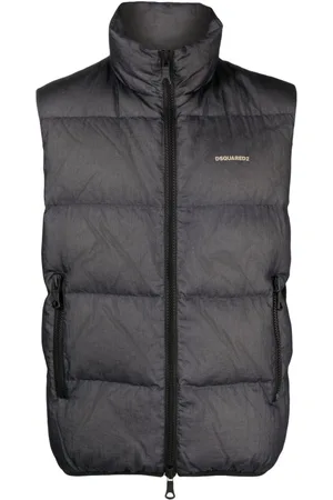 Dsquared2 Gefütterte Ripstop-Weste mit Logo-Prägung