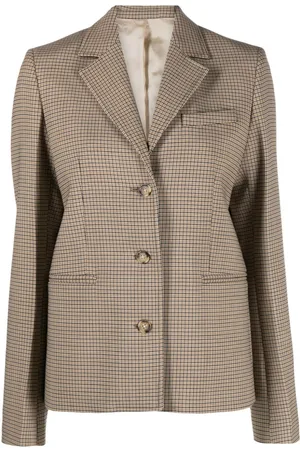 Totême Einreihiger Blazer mit Karomuster