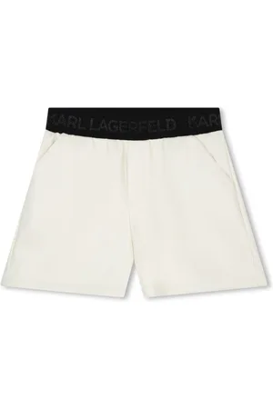 Karl Lagerfeld Verzierte Shorts mit Logo-Bund
