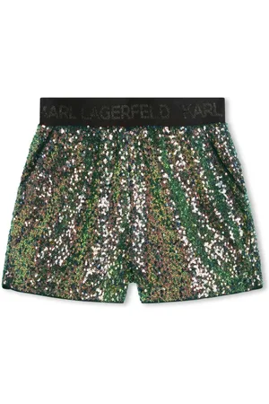 Karl Lagerfeld Verzierte Shorts mit Logo-Bund