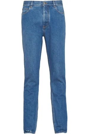 Prada Halbhohe Slim-Fit-Jeans