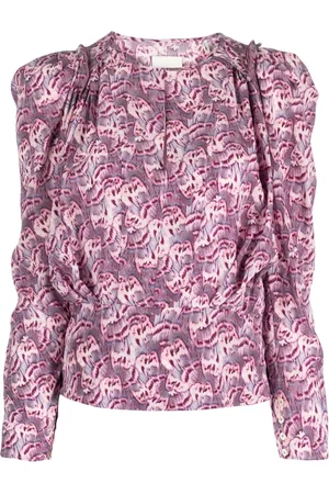 Isabel Marant Zarga Bluse mit grafischem Print