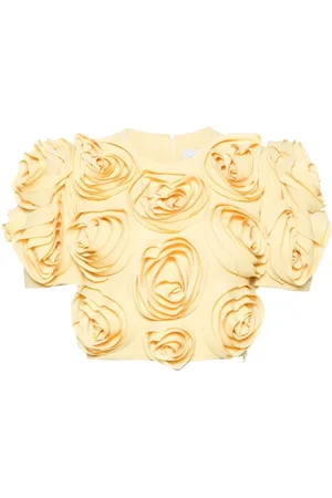 Viktor & Rolf Cropped-Top mit Rosenapplikation