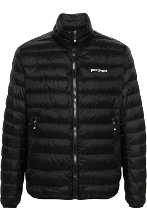 Palm Angels Gefütterte Jacke mit Logo-Print