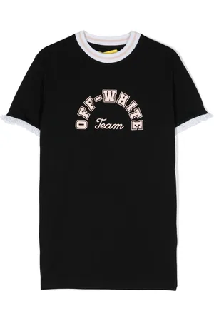 OFF-WHITE Kleid aus Bio-Baumwolle mit Logo-Print