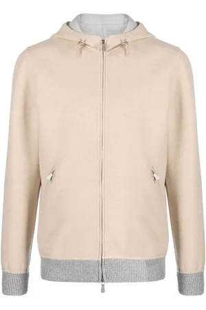 ELEVENTY Kapuzenjacke mit Kontrastdetails