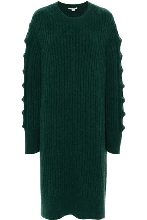 Stella McCartney Kleid mit rundem Ausschnitt