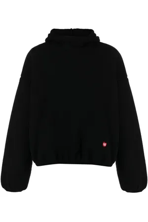 Alexander Wang Bestickter Hoodie mit tiefen Schultern