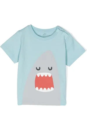 Stella McCartney T-Shirt mit Hai-Print