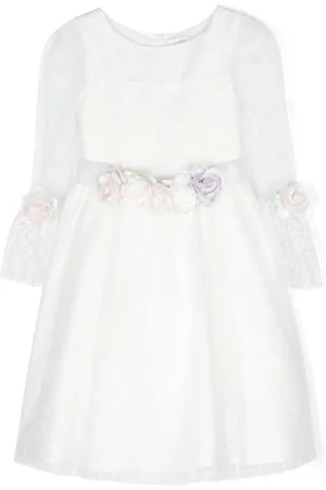 MONNALISA Kleid aus Tüll mit Blumenapplikation