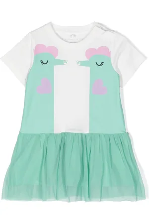 Stella McCartney Kleid mit Illustration-Print