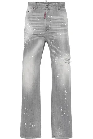 Dsquared2 Gerade Jeans mit Bleach-Effekt