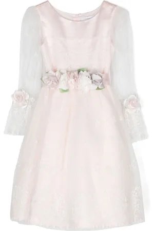 MONNALISA Kleid aus Tüll mit Blumenapplikation