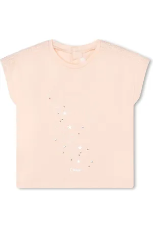 Chloé T-Shirt mit Logo-Stickerei