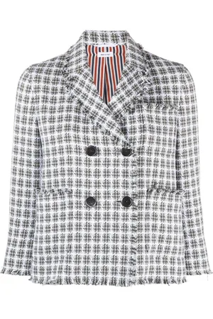 Thom Browne Doppelreihiger Tweed-Blazer