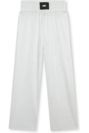 DKNY Weite Hose mit Logo-Applikation