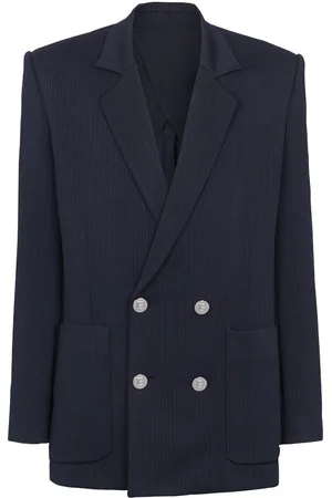 Balmain Doppelreihiges Sakko mit Monogramm