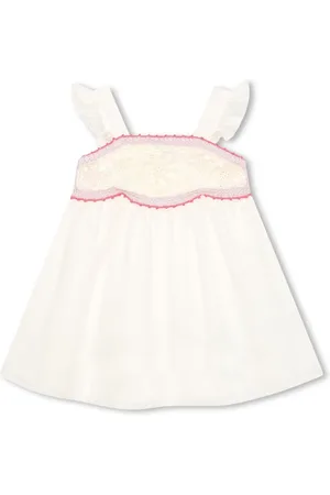 Chloé Ärmelloses Kleid mit Häkeleinsatz
