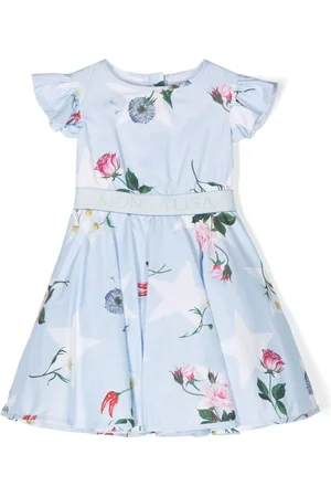 MONNALISA Ausgestelltes Kleid mit Blumen-Print