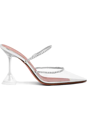Amina Muaddi Pumps mit Kristallen