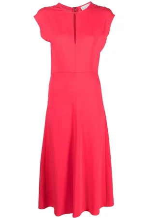 FORTE FORTE Midikleid mit Schlüssellochausschnitt