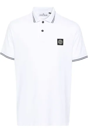Stone Island Poloshirt aus Pikee