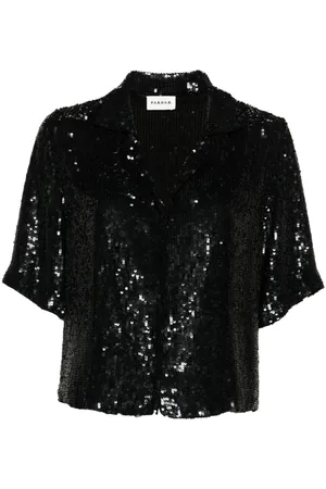 P.A.R.O.S.H. T-Shirt mit Pailletten
