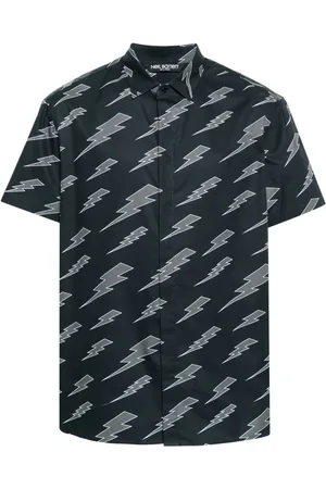 Neil Barrett Hemd mit Monogrammmuster