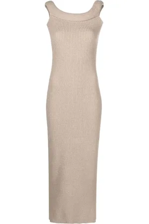 Totême Schulterfreies Maxikleid
