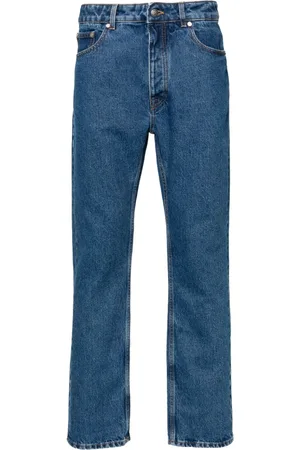Palm Angels Straight-Leg-Jeans mit Monogramm
