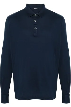 Kiton Langärmeliges Poloshirt aus Jersey